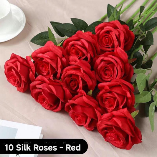 High-End Artificial Rose Bouquets | New Style Plastic Flower Arrangements | Premium Flower Ornaments