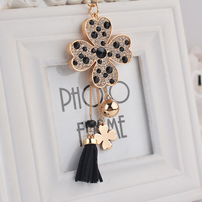 Love Clover Creative Rhinestone Key Chain | Women’s Bag Pendant & Car Accessory