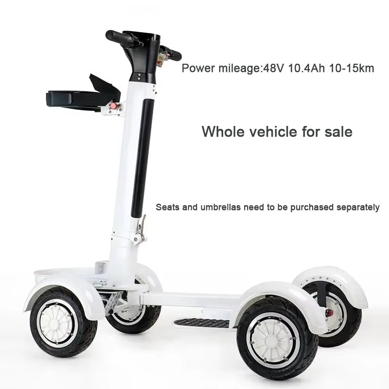 2025 New High Quality Lightweight Electric Club Car Golf Cart, Two Wheel Electric Mini Single Seat Electric Four Wheel Golf Cart
