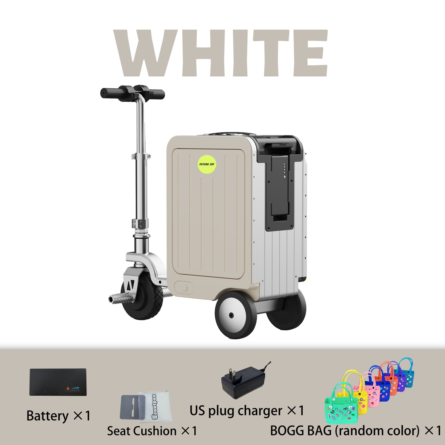 Maleta Fengjiu 20'' para Cabina – Resistente 150kg, Certificado CE/3C, Con Asiento Electric Smart Luggage