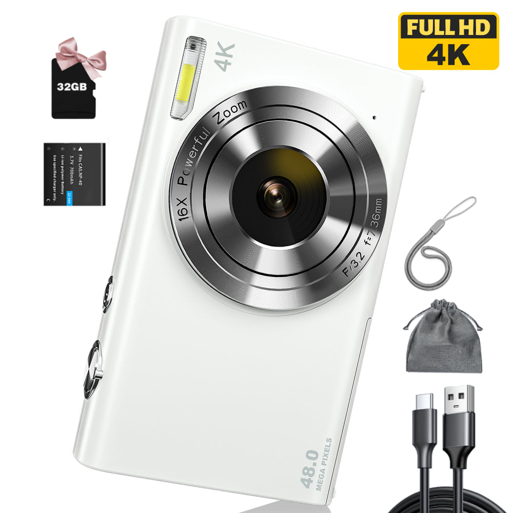 4K Digital Camera, Auto Focus, UHD Video Blogging Camera
