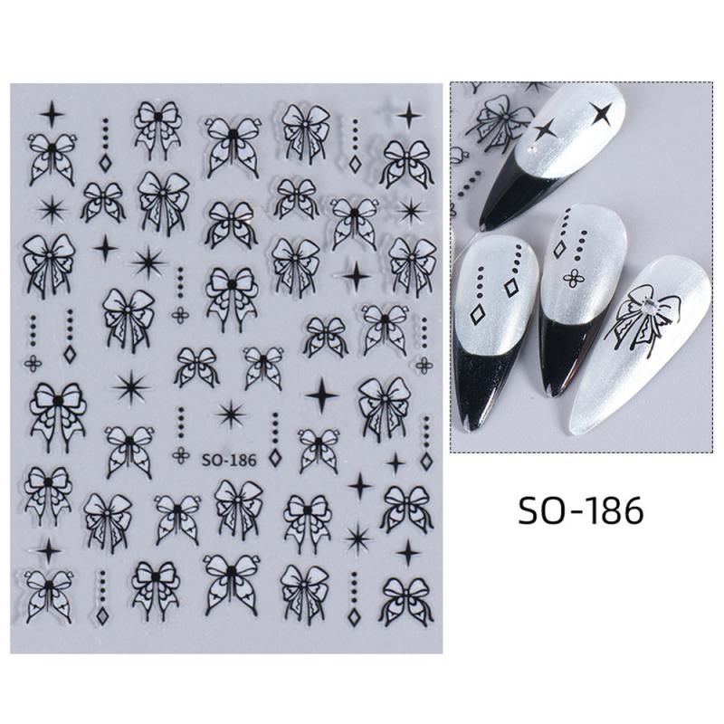 Waterproof Nail Stickers Elegant High Quality And Durable Dark Wind With Adhesiv