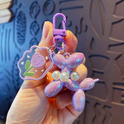 New Balloon Dog Keychain Models for Girls | Sweet Ins Style Balloon Dog Phone Chain Key Buckle Accessories Bag Pendant Toys New