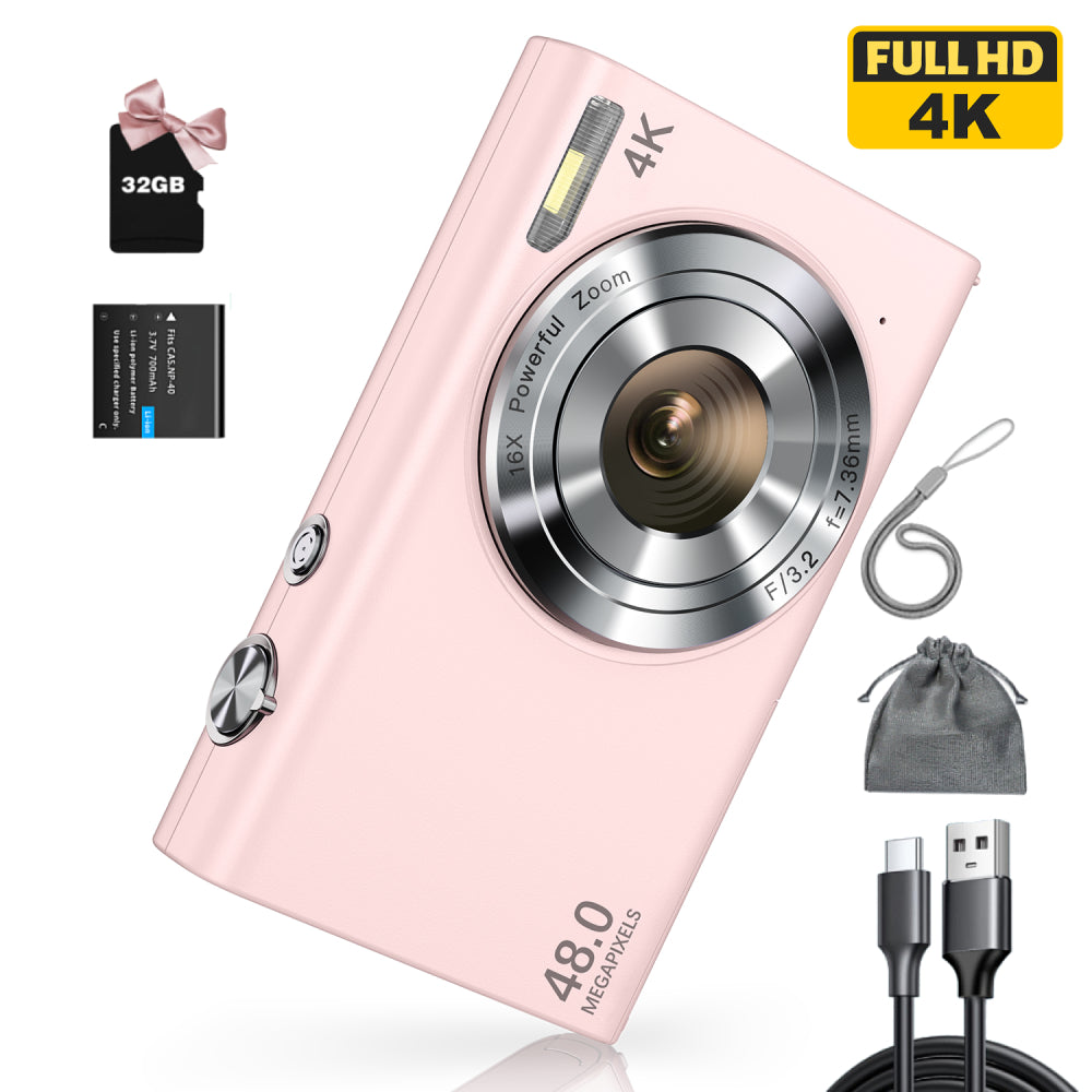 4K Digital Camera, Auto Focus, UHD Video Blogging Camera