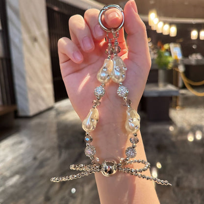 Luxury Pearl Crystal Bead Rhinestone Lanyard | Universal Anti-Lost Key Chain