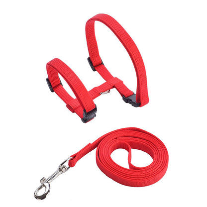 Low Price Rabbit Cat Harness And Leash Set | Adjustable Nylon Harnesses | For Bunny, Kitten | Pet Outdoor Walking Supplies | Accessories