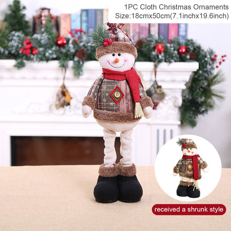 Telescopic Christmas dolls for home Christmas decorations. Christmas ornaments. Christmas and New Year gifts.