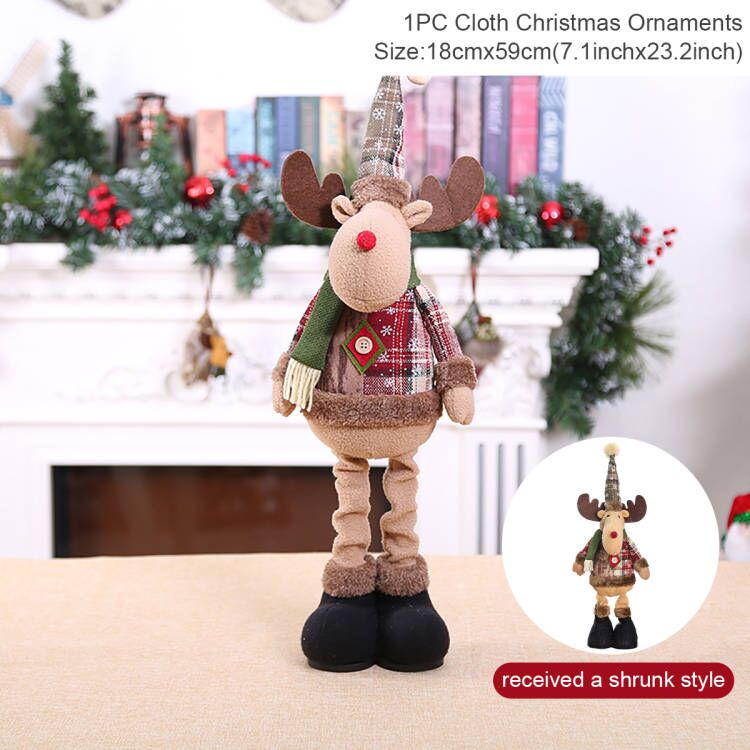 Telescopic Christmas dolls for home Christmas decorations. Christmas ornaments. Christmas and New Year gifts.