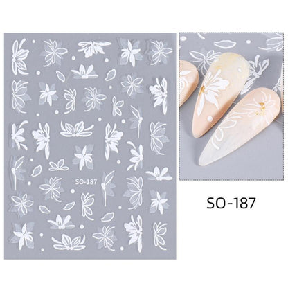 Waterproof Nail Stickers Elegant High Quality And Durable Dark Wind With Adhesiv