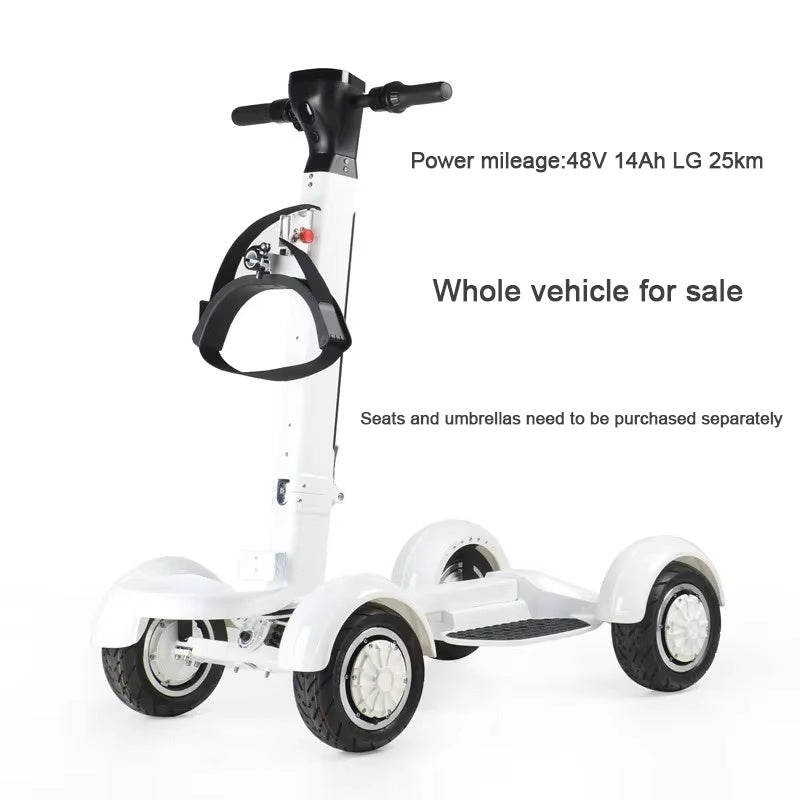 2025 New High Quality Lightweight Electric Club Car Golf Cart, Two Wheel Electric Mini Single Seat Electric Four Wheel Golf Cart