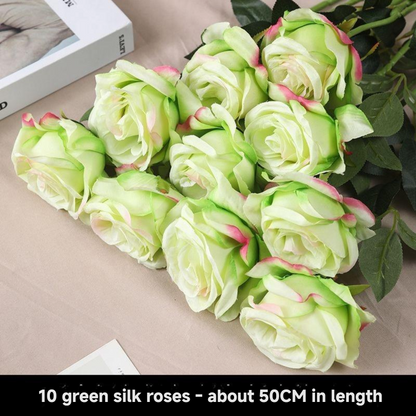 High-End Artificial Rose Bouquets | New Style Plastic Flower Arrangements | Premium Flower Ornaments