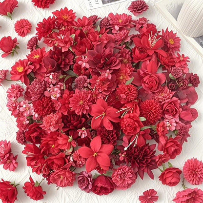 20/50 Pcs Pink Mini Artificial Silk Flowers | Roses & Daisies | DIY Craft/Wedding/Party/Wreath/Home Decor