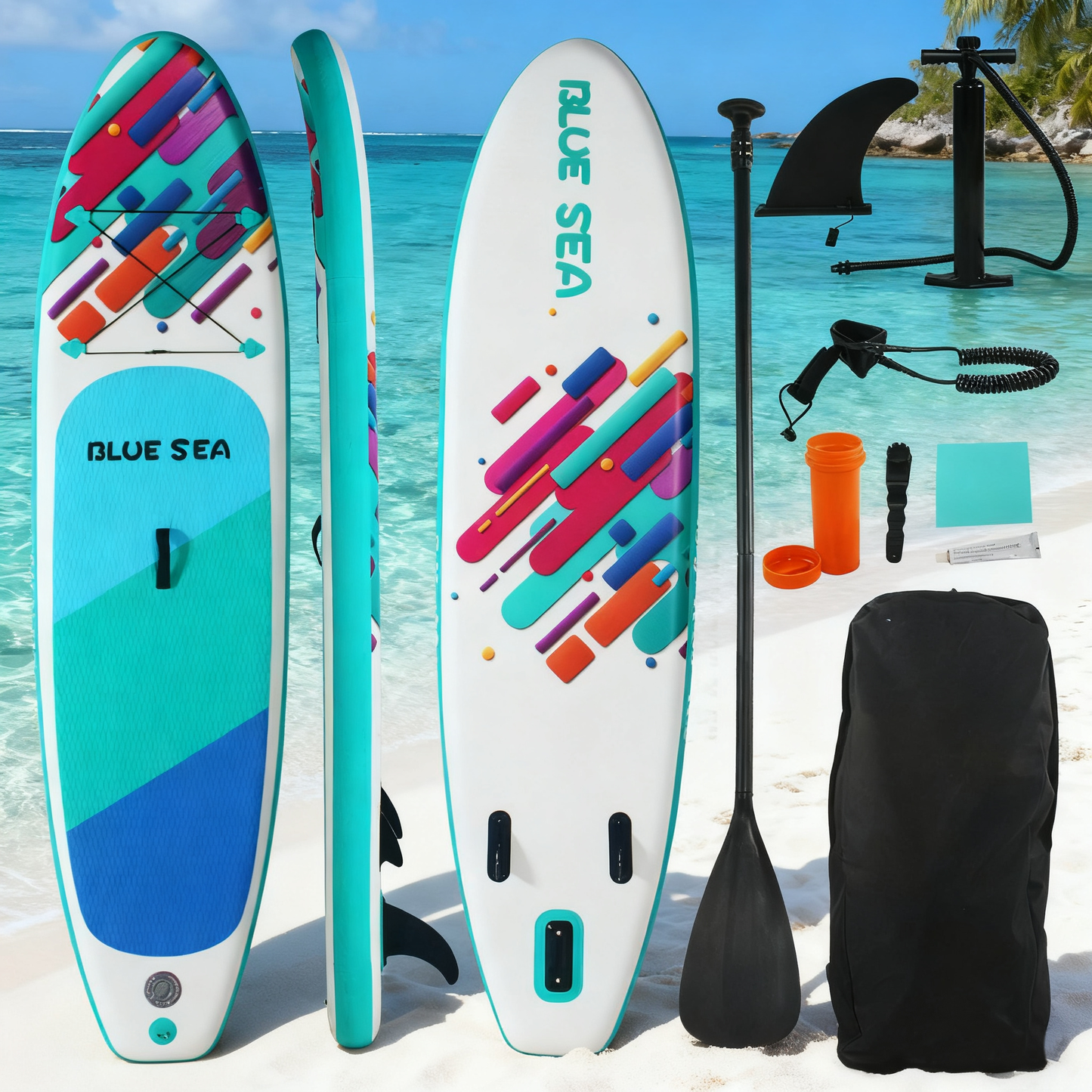 Inflatable Stand Up Paddle Board (SUP) | Versatile Yoga Paddle Board | Premium Accessories Included | For All Adult Skill Levels