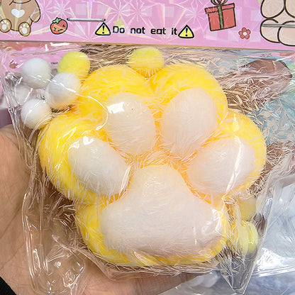 Cute Cat Paw Squishy Toy | Soft Squeeze Stress Relief Toy | Sticky Decompression Gift
