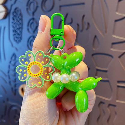 New Balloon Dog Keychain Models for Girls | Sweet Ins Style Balloon Dog Phone Chain Key Buckle Accessories Bag Pendant Toys New