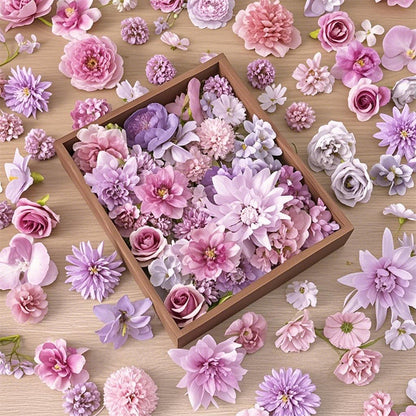 20/50 Pcs Pink Mini Artificial Silk Flowers | Roses & Daisies | DIY Craft/Wedding/Party/Wreath/Home Decor