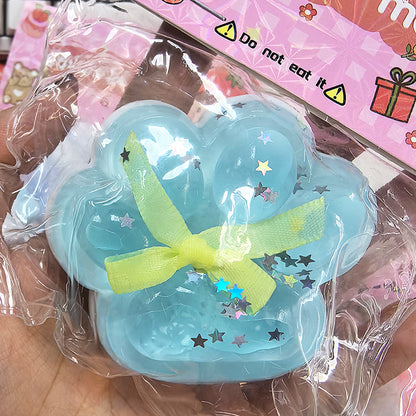 Cute Cat Paw Squishy Toy | Soft Squeeze Stress Relief Toy | Sticky Decompression Gift