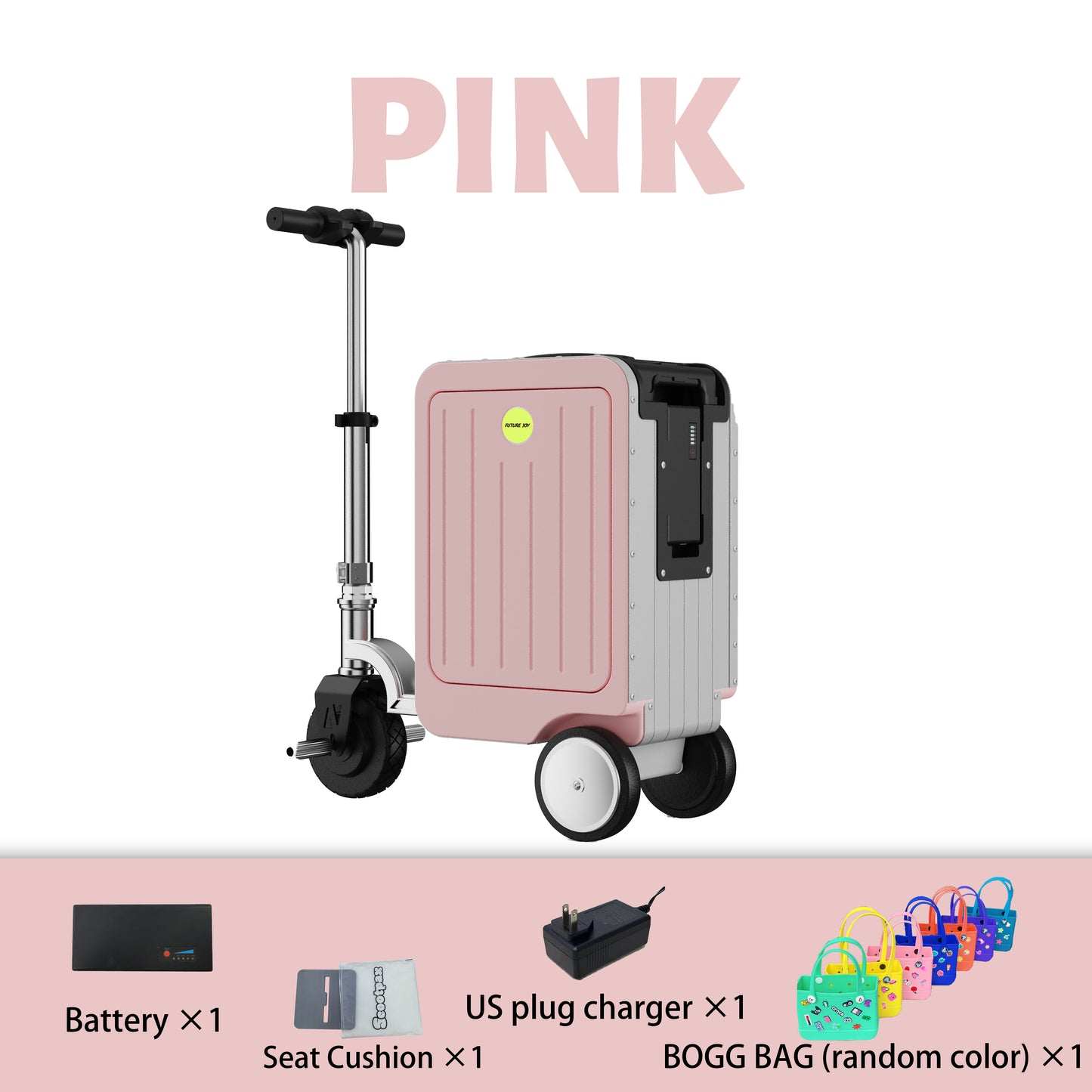 Maleta Fengjiu 20'' para Cabina – Resistente 150kg, Certificado CE/3C, Con Asiento Electric Smart Luggage