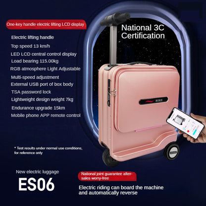 Smart Electric Suitcase | With Remote Control | 20-Inch Trolley Case | Travel Luggage