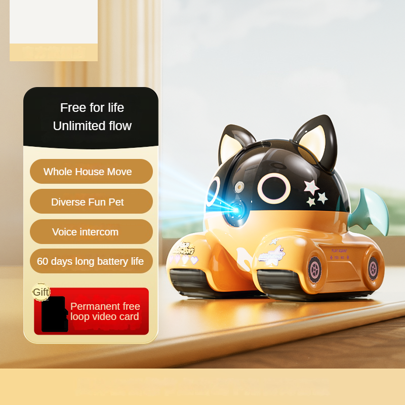 Whole house mobile camera pet monitoring robot home use