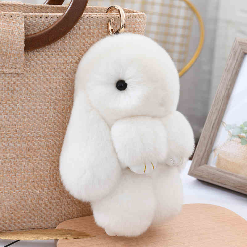 Plush rabbit pendant, cute, plush soft, small and portable, decorative gifts, girlish heart, sweet and warm, healing, fashionable and exquisite gifts