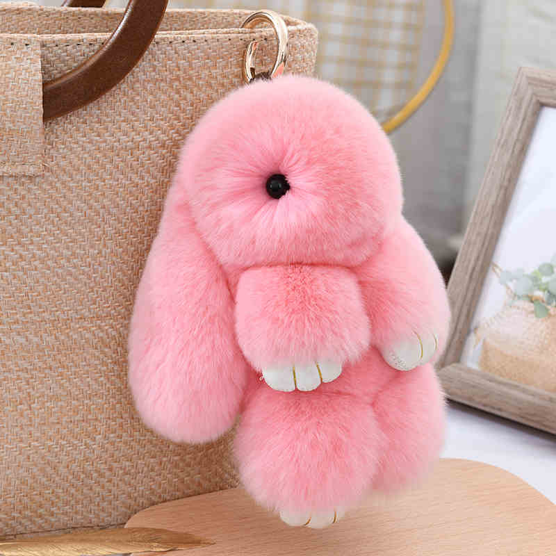 Plush rabbit pendant, cute, plush soft, small and portable, decorative gifts, girlish heart, sweet and warm, healing, fashionable and exquisite gifts