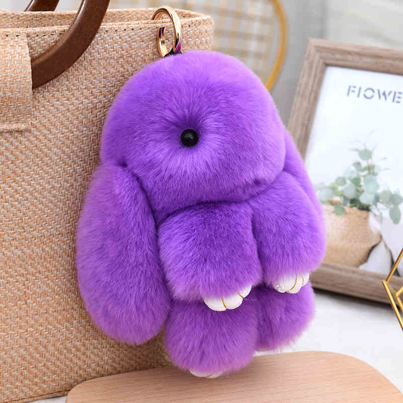 Plush rabbit pendant, cute, plush soft, small and portable, decorative gifts, girlish heart, sweet and warm, healing, fashionable and exquisite gifts