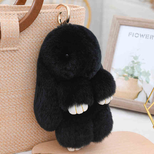 Plush rabbit pendant, cute, plush soft, small and portable, decorative gifts, girlish heart, sweet and warm, healing, fashionable and exquisite gifts