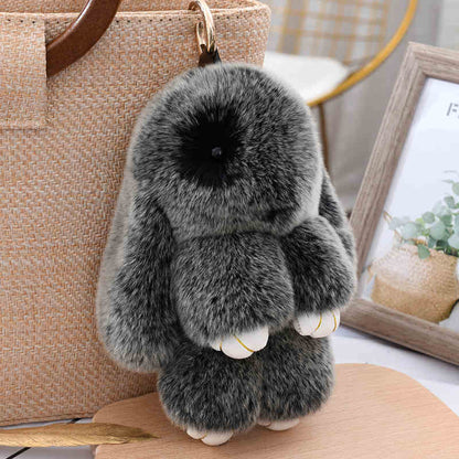 Plush rabbit pendant, cute, plush soft, small and portable, decorative gifts, girlish heart, sweet and warm, healing, fashionable and exquisite gifts