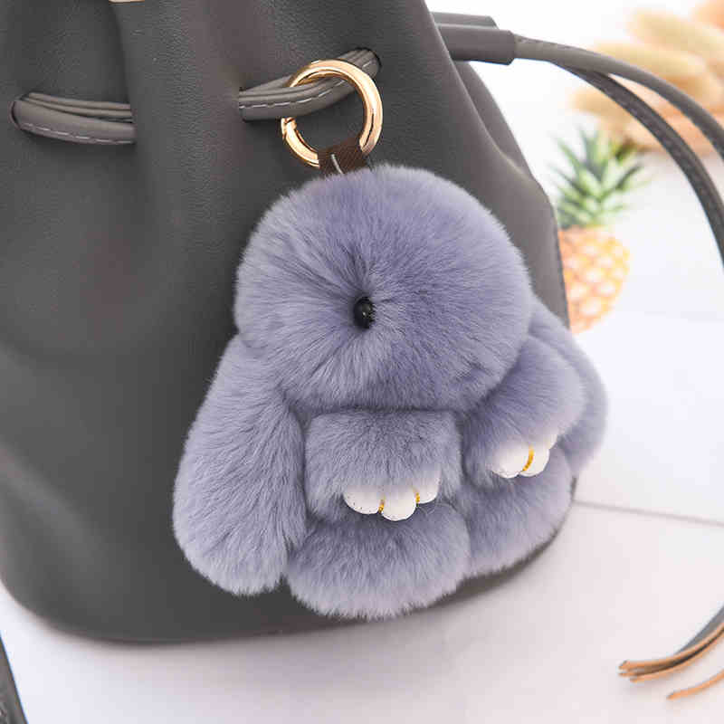 Plush rabbit pendant, cute, plush soft, small and portable, decorative gifts, girlish heart, sweet and warm, healing, fashionable and exquisite gifts