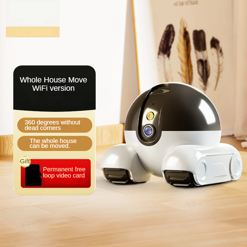 Whole house mobile camera pet monitoring robot home use