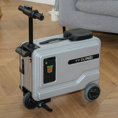 National 3C Certified | Multifunctional Smart Carry-on Luggage | Cycling Suitcase | Travel Trolley Case | Electric Luggage