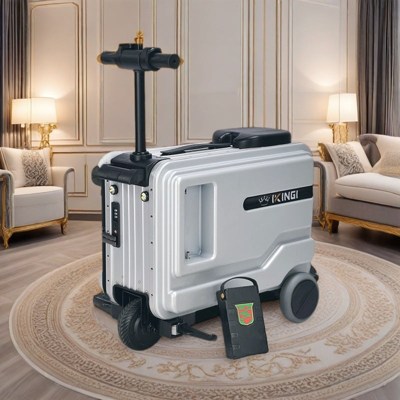 Foreign trade 20 inch smart electric riding box trolley case multifunctional electric luggage pull gift electric boarding bag