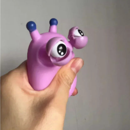Funny Eyeball Burst Squeeze Toy | Green Eye Caterpillar Pinch Toy | Adult & Kids Stress Relief | Fidget Toy | Creative Decompression