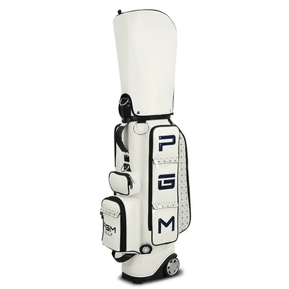 Pgm Retractable Golf Aviation Bag Women Professional Clubs Bag Durable High Capacity PU Waterproof Travel Package With Wheels