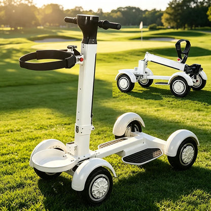 2025 New High Quality Lightweight Electric Club Car Golf Cart, Two Wheel Electric Mini Single Seat Electric Four Wheel Golf Cart