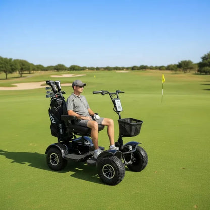 Foldable Single Seat Lithium Battery Four-wheel Walker Golf Cart Golf Cart