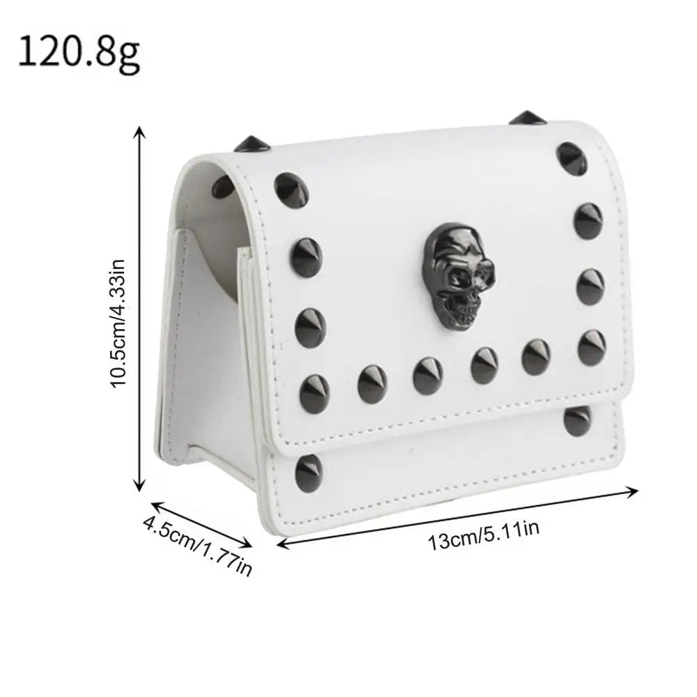 Golf rangefinder Portable Bag Golf Ball Bag Light Weight PU Material Golf Pouch Golf Rangefinder Carrying Case With Hooks Skulls