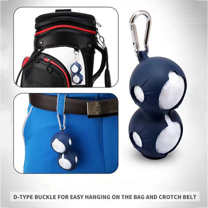 Golf accessories protective cover golf supplies with buckle silicone ball cover golf training equipment bag ball holder