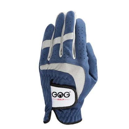 Golf Glove For Men 1pc Blue Sport Fabric Breathable Left Right Hand New Brand Dropship Magic Tape baseball Tennis Glove