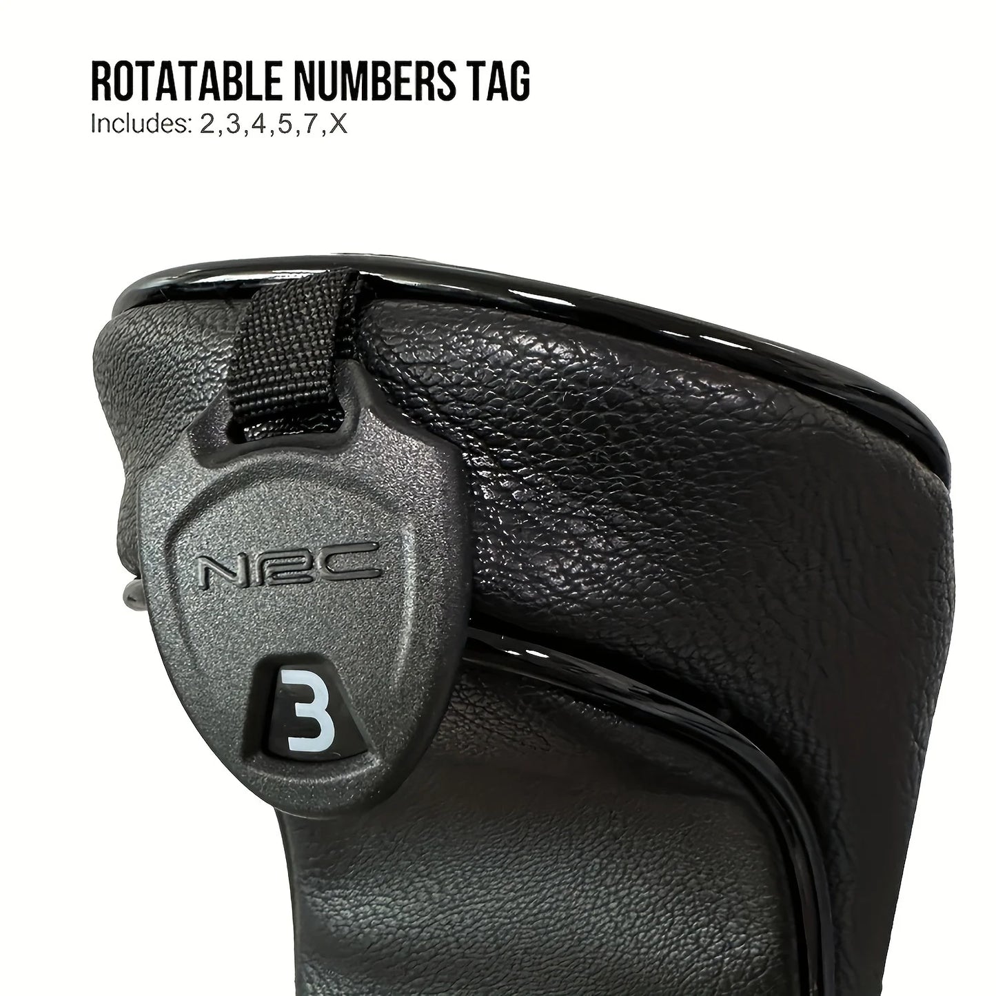 1pc/3pcs Golf Head Covers for Driver & Woods - Head cover, Designed to Fit All Woods and Drivers (Grain star style）