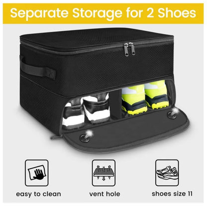Golf Trunk Organizer Oxford Shoe Compartment Waterproof Large Capacity Car Storage Bag Sport Accessories Travel Tote Ventilated