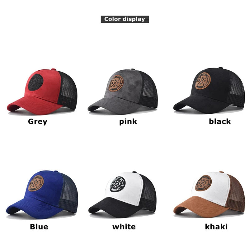 Summer Mesh Baseball Cap Women Men ENJOY LIFE Letter Patch Snapback Hat Casual Breathable Unisex Street Hip Hop Trucker Caps