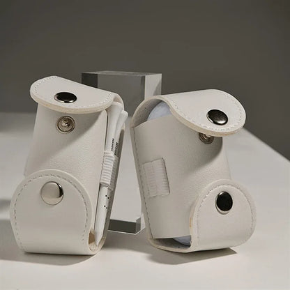 Waist Golf Bag with Metal Buckle, Mini Ball Storage Bag with PU Leather Golf Strap, Golf Accessory Bag