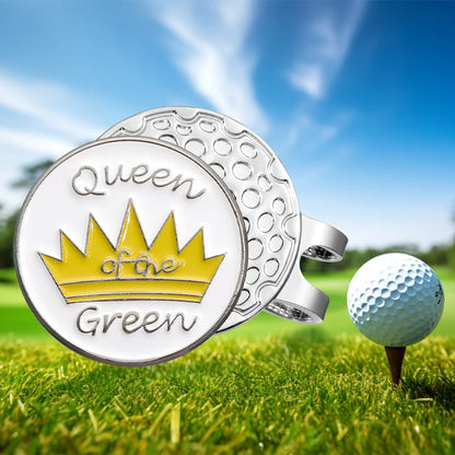 Crown Pattern Golf Ball Marker Easy to Attach Magnetic Hat Clip Golf Supplies Accessories Jewelry Gift for Golfer Friends