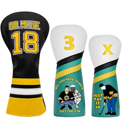 Golf Club Headcover for Drivers, Fairway Woods, Hybrid/Rescue, Premium PU Leather Golf Headcovers Set