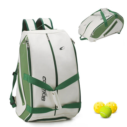 Professional Tennis Racket Backpack Adult Large Capacity Padel Pickleball Racquet Bag Shoe Compartment Squash Badminton Backpack
