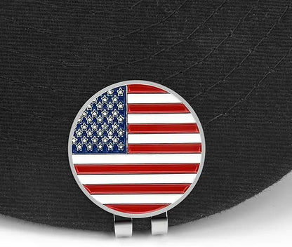 Golf Cap Clip Golf Mark 25mm Coin Golf Metal Ball Position Mark Golf Magnetic Cap Clip JQ985212