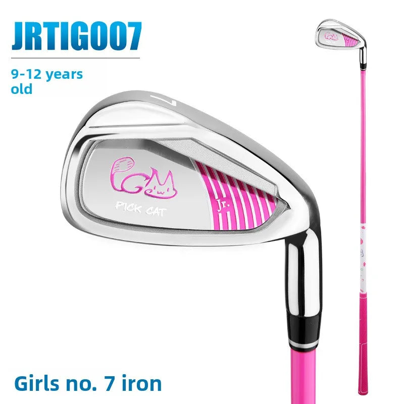 Golf Club Boys And Girls #7 Iron Children'S Beginner Practice Lightweight Carbon Club Height Elastic Carbon Rod