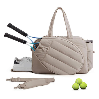 Tennis Badminton Rackets Bag Large Storage Outdoor Travel Sports Training Commuting Shoulder Bags Pickleball Paddle Handbag